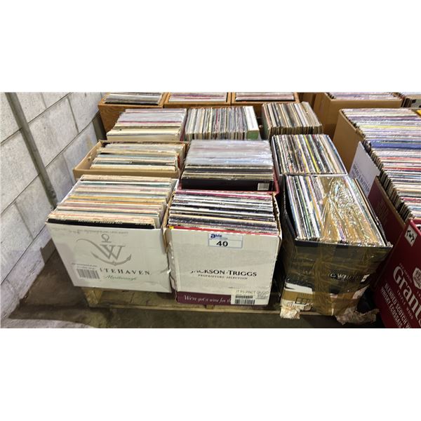 PALLET OF ASSORTED VINYL RECORDS