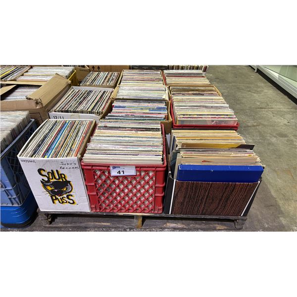 PALLET OF ASSORTED VINYL RECORDS