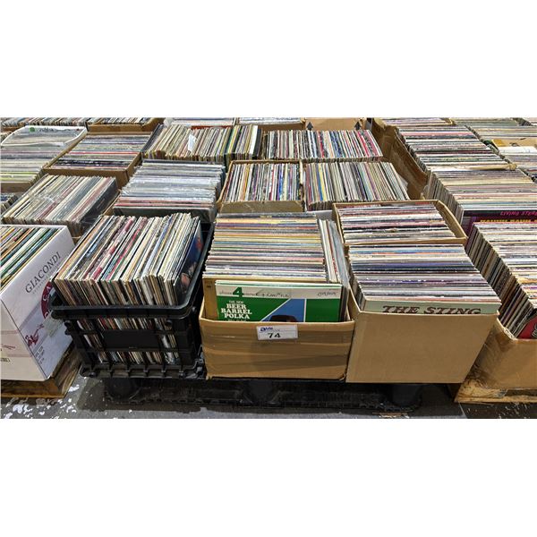 PALLET OF ASSORTED VINYL RECORDS