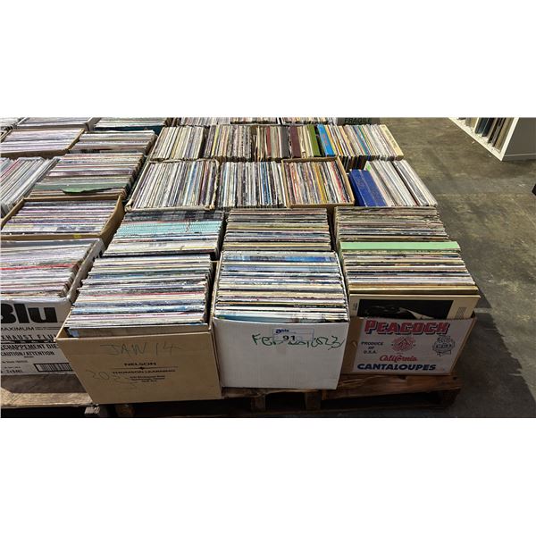 PALLET OF ASSORTED VINYL RECORDS