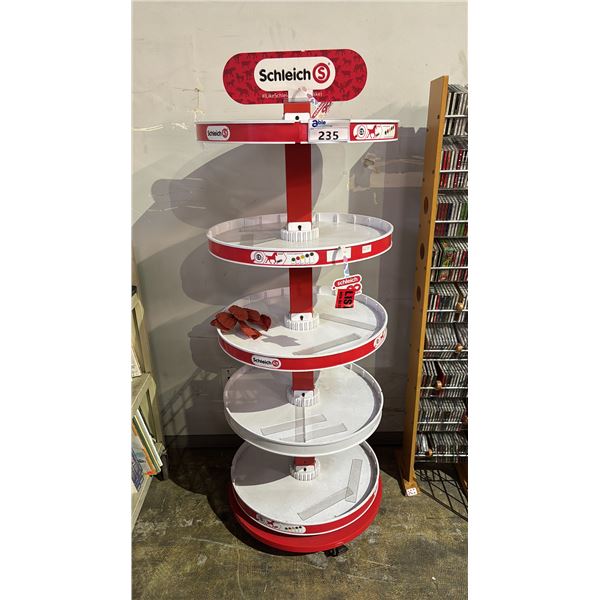 SCHLEICH 5-TIER PORTABLE ROUND PRODUCT RACK