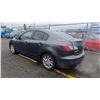 Image 3 : 2012 MAZDA MAZDA3, 4DR SEDAN, GREY, VIN JM1BL1V76C1604582,