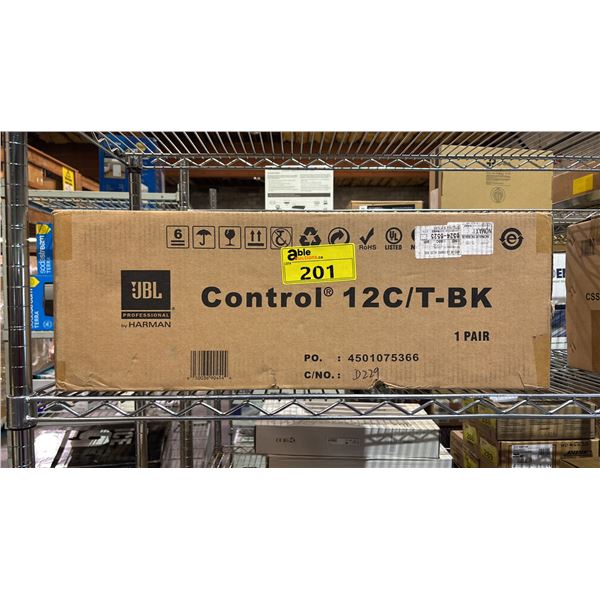 *NEW* JBL CONTROL 12C/T-BK COMPACT 3" CEILING LOUDSPEAKER - PAIR