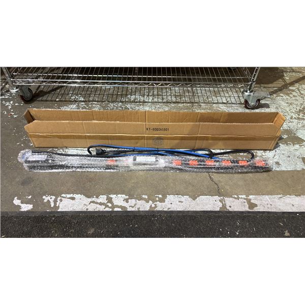 *NEW* MIDDLE ATLANTIC LOW PROFILE 10 OUTLET X 15A VERTICAL POWER STRIP WITH 2-STAGE SURGE, 9 FT CORD