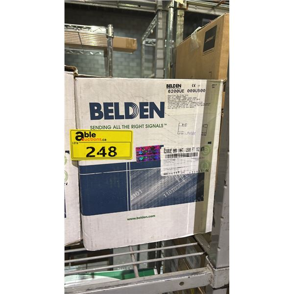 *NEW* BELDEN 6200UE 010 BLACK SPEAKER CABLE: 500 FT/152 METERS