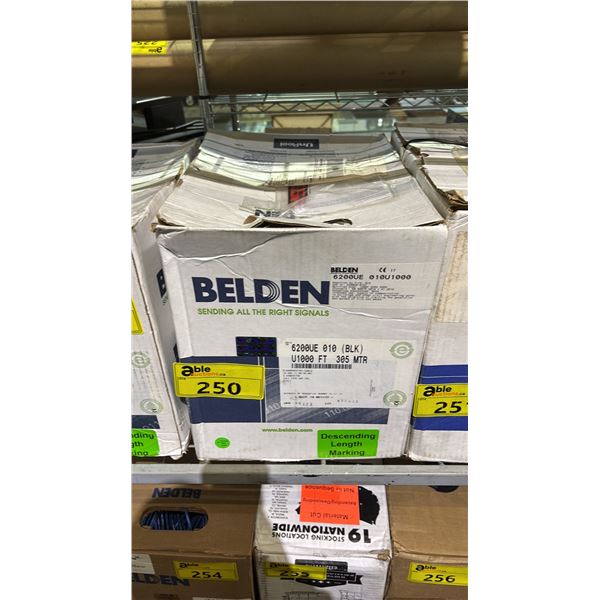 *NEW* BELDEN 6200UE 010 BLACK SPEAKER CABLE: 1000 FT/305 METERS