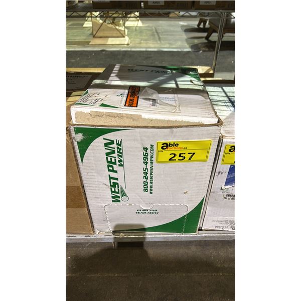 *NEW* WEST PENN WIRE WHITE SPEAKER CABLE 25225BWH1000 304M