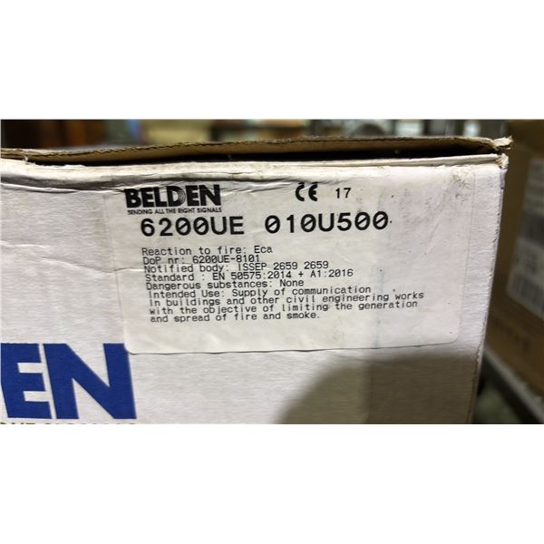 *NEW* BELDEN BLACK SPEAKER CABLE 6200UE 010U500 500FT