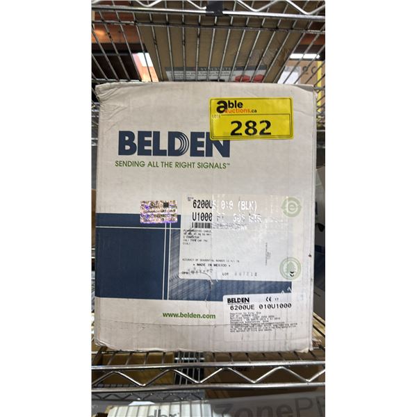 *NEW* BELDEN 6200UE 010 BLACK SPEAKER CABLE: 500 FT/152 METERS