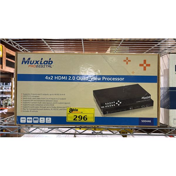 *NEW* MUXLAB PRO DIGITAL 4X2 HDMI 23.0 QUAD VIEW PROCESSOR