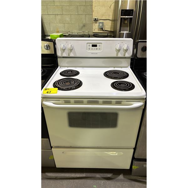 FRIGIDAIRE 4-BURNER ELECTRIC RANGE WITH CONVENTIONAL OVEN