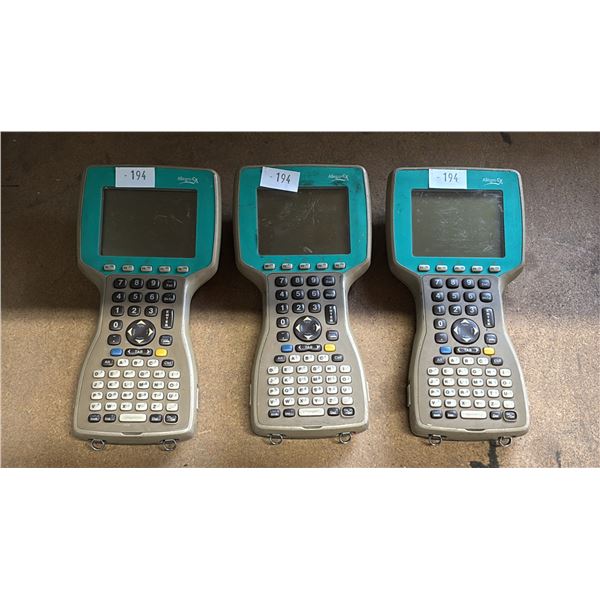 (3) ALLEGRO CX DATA COLLECTORS - *NO BATTERIES*