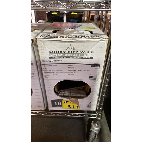 *NEW* SMART WIRE RACK PACK 991360-110BR-500 BROWN SPEAKER WIRE: 500 FT/152 METERS