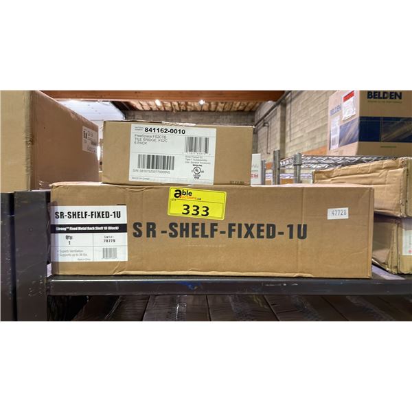 *NEW* BOSE FREESPACE FS2CTB TILE BRIDGE, FS2C 6-PACK & STRONG FIXED METAL RACK SHELF 10 (BLACK)