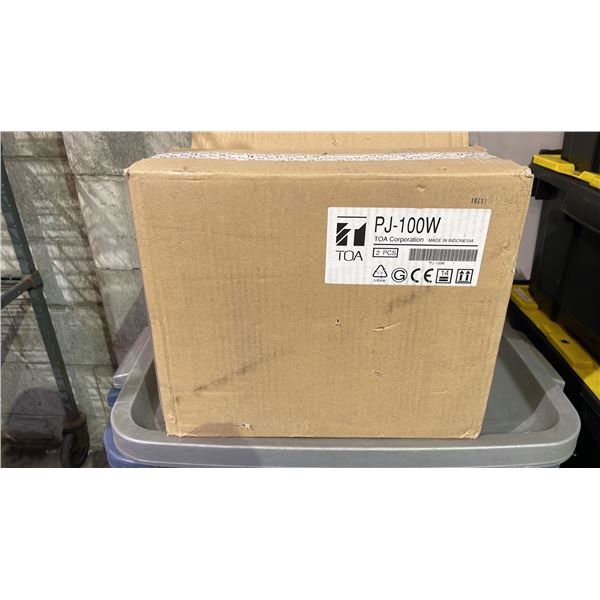 *NEW* TOA PJ-100W PROJECTION SPEAKER PAIR (WHITE)