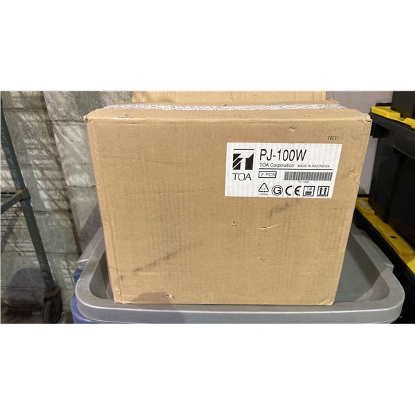 *NEW* TOA PJ-100W PROJECTION SPEAKER PAIR (WHITE)