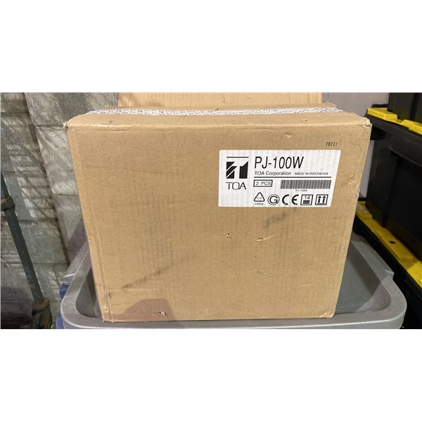 *NEW* TOA PJ-100W PROJECTION SPEAKER PAIR (WHITE)