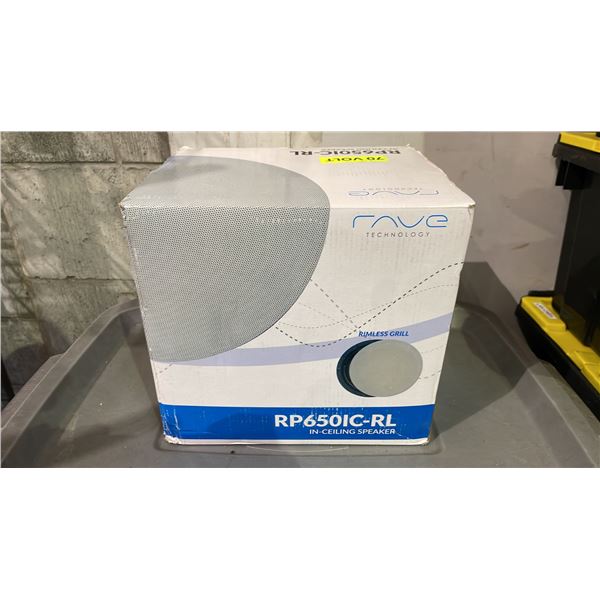 *NEW* RAVE CONTRACTOR SERIES RP650IC-RL IN-CEILING SPEAKER (PAIR)