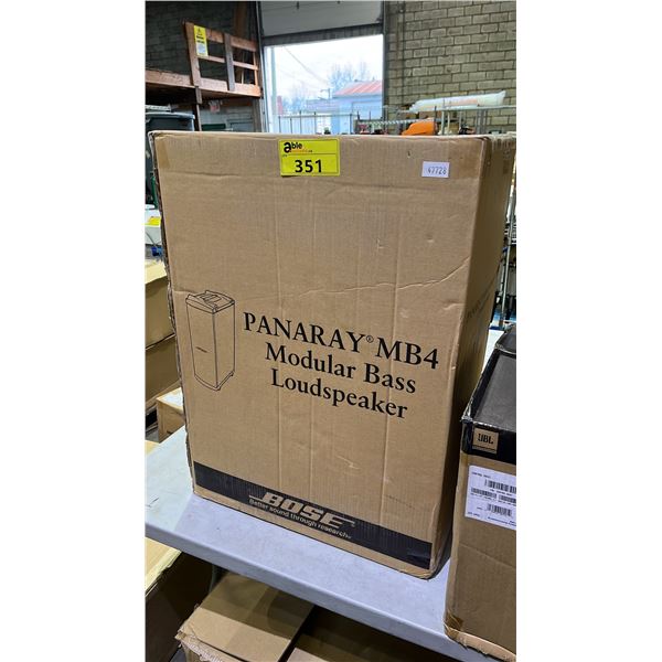 *NEW* BOSE PANARAY MB4 MODULAR BASS LOUDSPEAKER