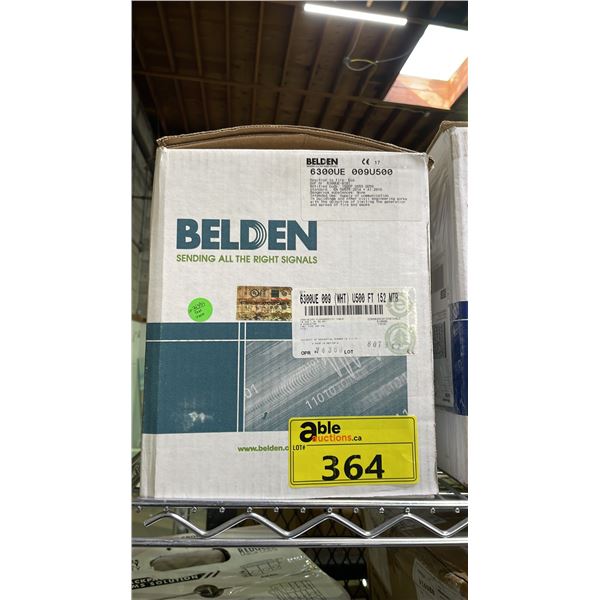 *NEW* BELDEN 6300UE 009 WHITE SPEAKER CABLE: 500 FT/ 152 METERS