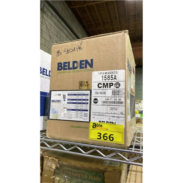 *NEW* BELDEN 1585A 009 WHITE CAT5E CABLE: 1000 FT/305 METERS