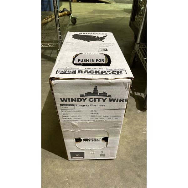 *NEW* SMART WIRE RACK PACK 16-02P-BLK BLACK SPEAKER WIRE: 250 FT/76 METERS