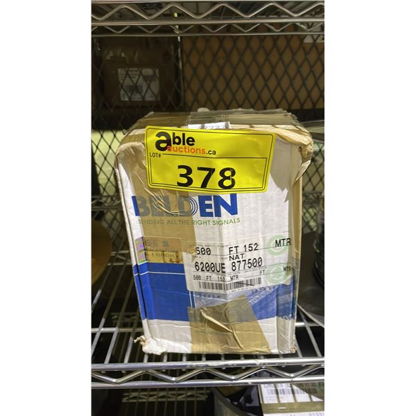 *NEW* BELDEN 6200UE 877500 NAT SPEAKER CABLE: 500 FT/152 METERS