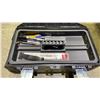 Image 2 : TACTIX TOOLBOX WITH ASSORTED TOOL CONTENTS INCLUDING; DIGITAL MULTIMETER, SAFETY GLASSES, MEASURING