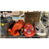 Image 2 : SHELF OF ASSORTED ITEMS INCLUDING; HARD HATS, REFLECTIVE VEST, BONSAII STRIP-CUT 8 SHEET PAPER