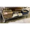 Image 1 : SHELF OF ASSORTED ITEMS INCLUDING; USB TO SERIAL CONVERTER, POWER SUPPLY/LOOP START INTERFACE,