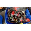 Image 4 : TOTE OF ASSORTED TOOLS: BOSTICH ROOFING NAILER, RECIPROCATING SAW, B&D ANGLE GRINDER & MORE
