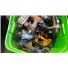 Image 3 : TOTE OF ASSORTED TOOLS: VIPER DRILL, PORTER CABLE FASTENER GUN, CRAFTSMAN ROUTER & MORE