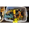 Image 2 : TOTE OF ASSORTED CORDLESS CORDLESS DRILLS: *NO BATTERIES*