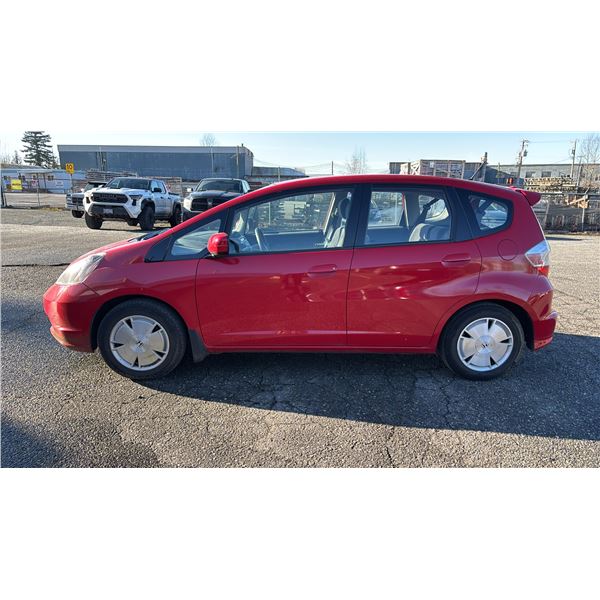 2010 HONDA FIT, 4DR HATCHBACK, RED, VIN JHMGE8H57AC806317,