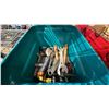 Image 4 : SHELF OF ASSORTED ITEMS INCLUDING; 14" CUT OFF BLADES & ASSORTED HAND TOOLS
