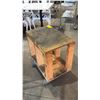 Image 3 : 4-WHEEL WOOD CART 24" X 16" X 24"
