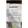 Image 2 : PALLET OF *NEW* ASSORTED SIZE LOWELL WALL SHELVES