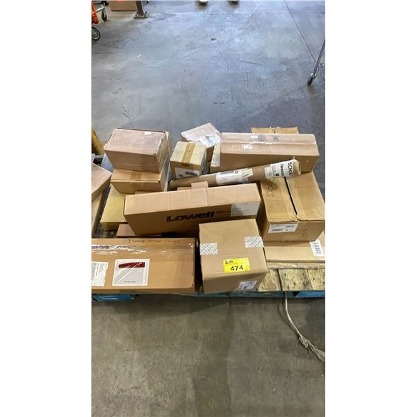 PALLET OF *NEW* ASSORTED ITEMS INCLUDING; LOWELL RACK PANEL DECORA 3U, TOA CS-64, BOSE FREESPACE