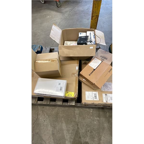 PALLET OF *NEW* ASSORTED ITEMS INCLUDING; BOSE TILE BRIDGE KITS, CRESTRON DM ROOM CONTROLLER,