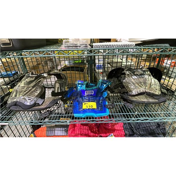 (3) ASSORTED MOTOCROSS TORSO PADS