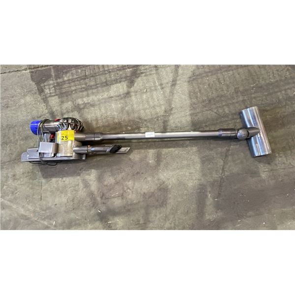 DYSON CORDLESS VACUUM WITH CHARGER (UNKNOWN WORKING CONDITION, MAY BE MISSING PARTS & PIECES,