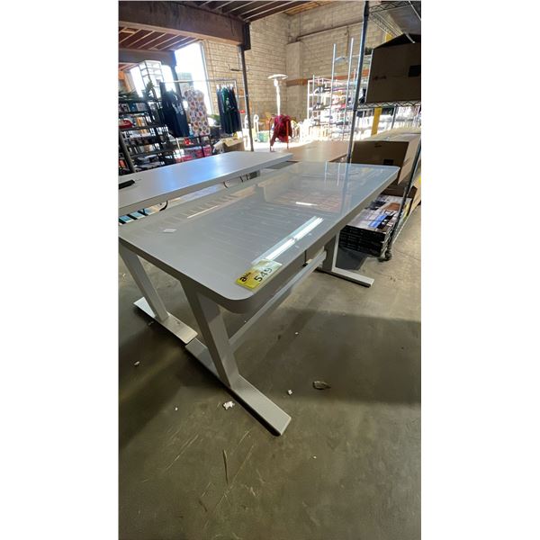ELECTRIC HEIGHT ADJUSTABLE DESK (UNKNOWN WORKING CONDITION, MAY BE MISSING PARTS & PIECES)