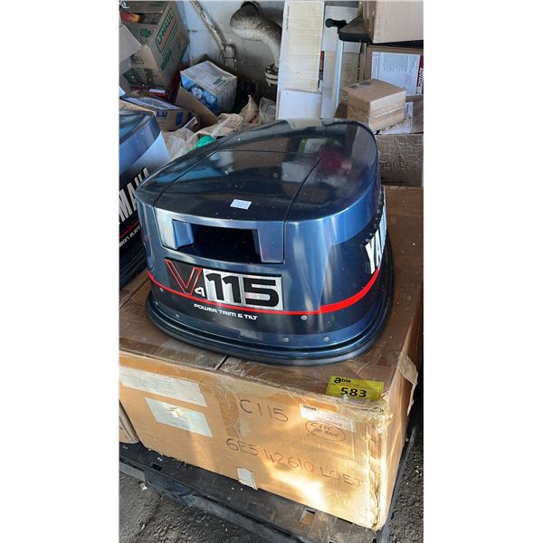 YAMAHA V4 115 POWER TRIM & TILT OUTBOARD MOTOR COVER