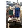 Image 2 : PALLET OF ASSORTED BINS & TOTES & BAGS OF PREMIER LARGE WHITE STONE