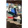 Image 4 : PALLET OF ASSORTED BINS & TOTES & BAGS OF PREMIER LARGE WHITE STONE
