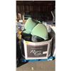 Image 1 : PALLET OF ASSORTED ITEMS INCLUDING; FOAM MATTRESS TOPPER, SEALY INFLATABLE MATTRESSES, FRYING PANS