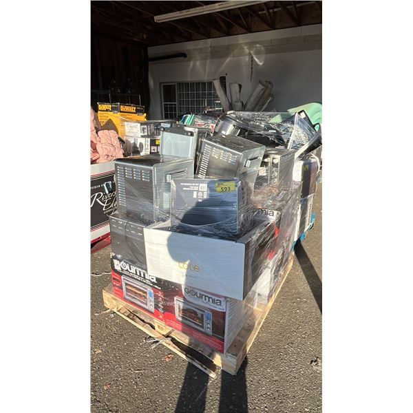 PALLET OF ASSORTED ITEMS INCLUDING; AIR FRYERS, RICE COOKERS, IRON'S & MORE