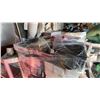 Image 4 : PALLET OF ASSORTED ITEMS INCLUDING; CHRISTMAS DECOR, FRYING PAN SET, SHOES & MORE