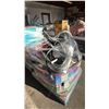 Image 2 : PALLET OF ASSORTED ITEMS INCLUDING; BAR STOOL, AIR FRYER, LIGHT FIXTURE & MORE