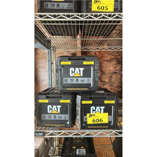 (3) CAT POWER STATIONS (UNKNOWN WORKING CONDITION, MAY BE MISSING PARTS & PIECES)